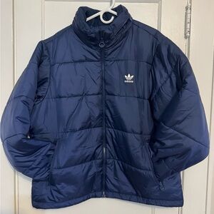 Adidas Dark Blue Puffer Jacket